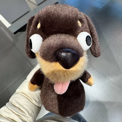 Running Plush dachshund dog plush dolls