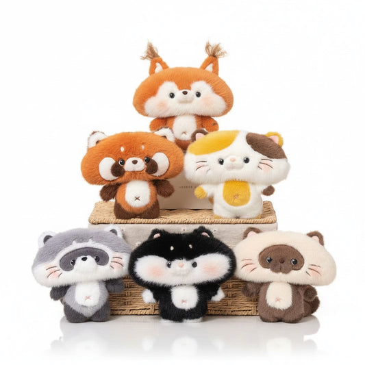 Running Plush mini forest animal plush charms
