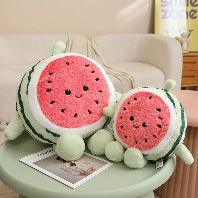 Running Plush watermelon plush pillow