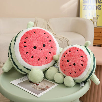 Running Plush watermelon plush pillow