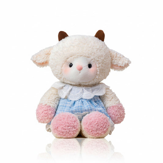 Running Plush lamb cat and bunny plush dolls